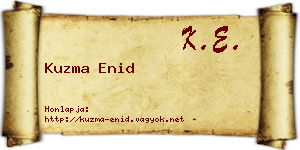 Kuzma Enid névjegykártya